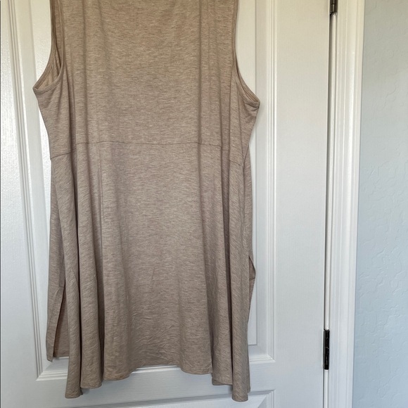 Joan Vass Beige Sleeveless Tunic - Picture 7 of 8